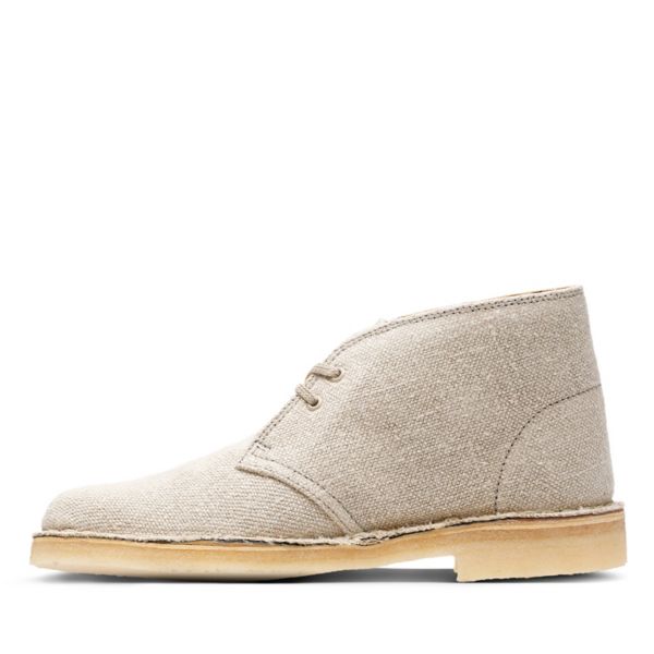 Clarks Womens Desert Boot Ankle Boots Beige | UK-8625197